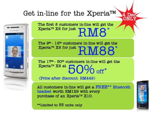 sony ericsson xperia x8 price. Sony Ericsson offers Xperia X8