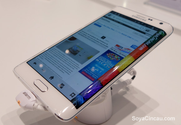 Samsung Galaxy Note Edge pictured
