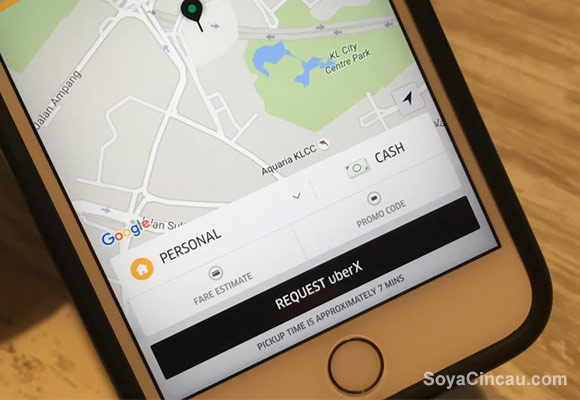還想乘搭 Taxi 嗎？在吉隆坡市區乘搭 Uber 現已接受 Cash 收費！ 1